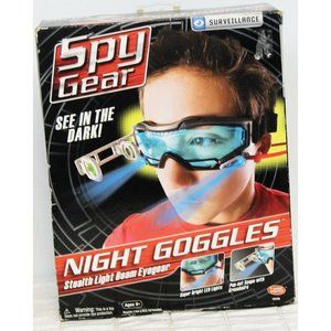 Spy Gear Night Goggles Stealth Light Beam Eyegear Kids Toy Surveillance